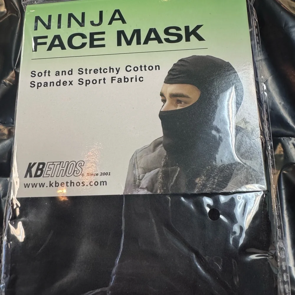 KBETHOS Black Ninja Pooh Shiesty Face Mask